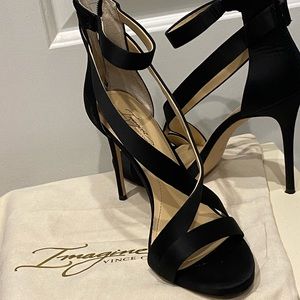 Black High Strap Heel